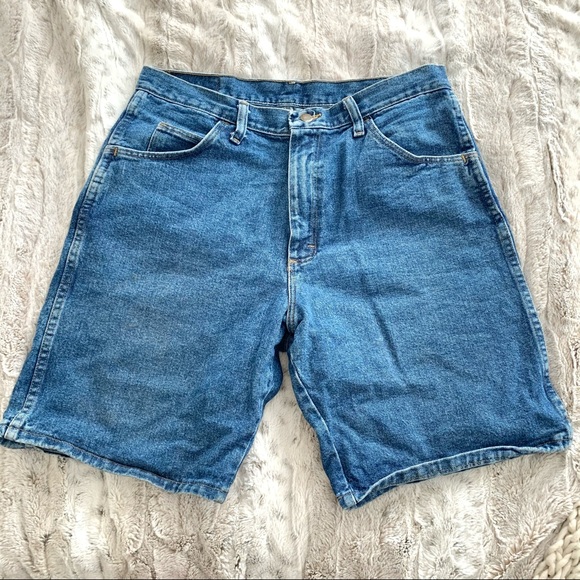 Wrangler Shorts Vintage Wrangler High Rise Baggy Dad Jean Shorts